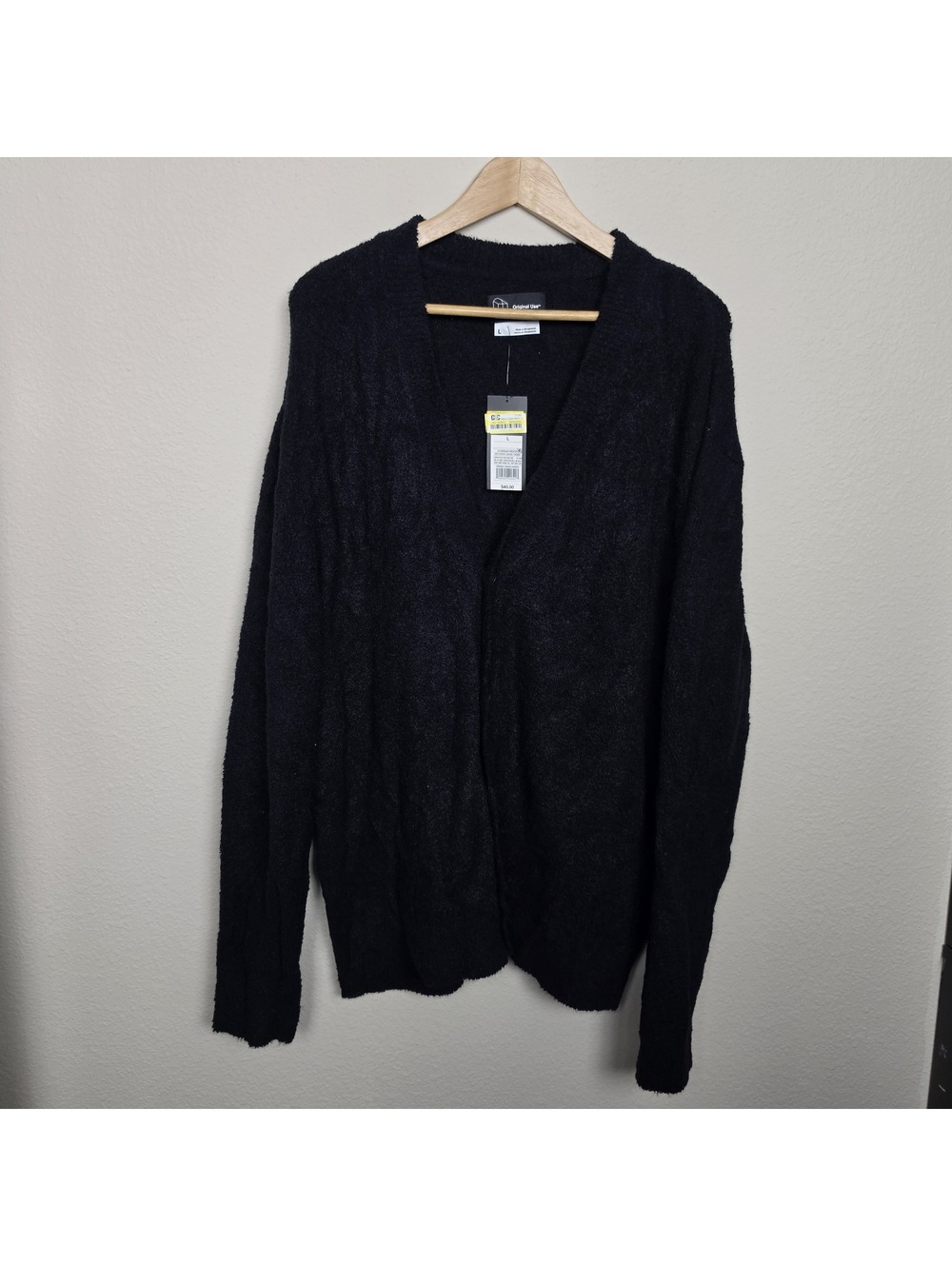 Original Use Men's Open Neck Cardigan L